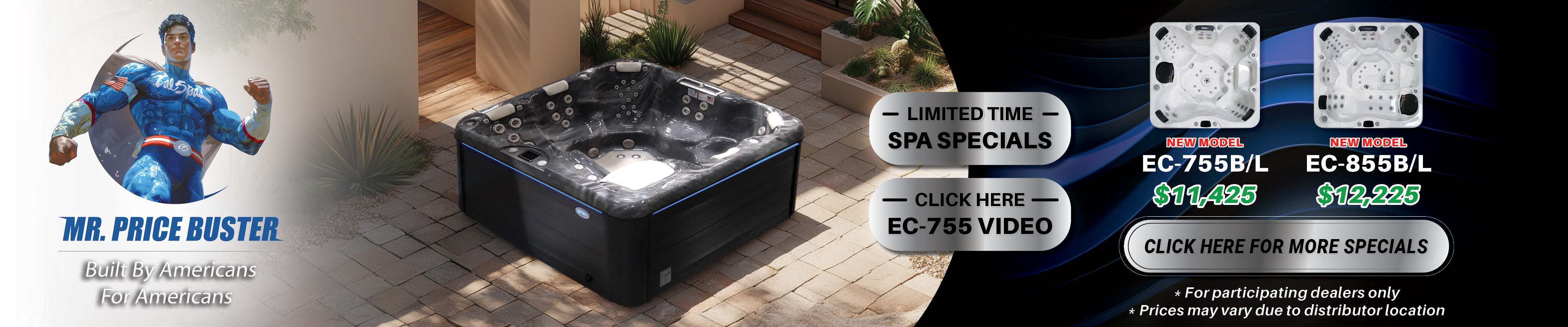 Calspas hot tub being used in a family setting - Dearborn